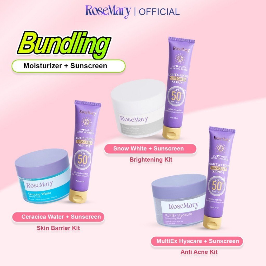 Rosemary Ceracica Water Sleeping Mask Melembabkan Perbaiki Skin Barrier Redakan Iritasi Glowing - Gambar 9