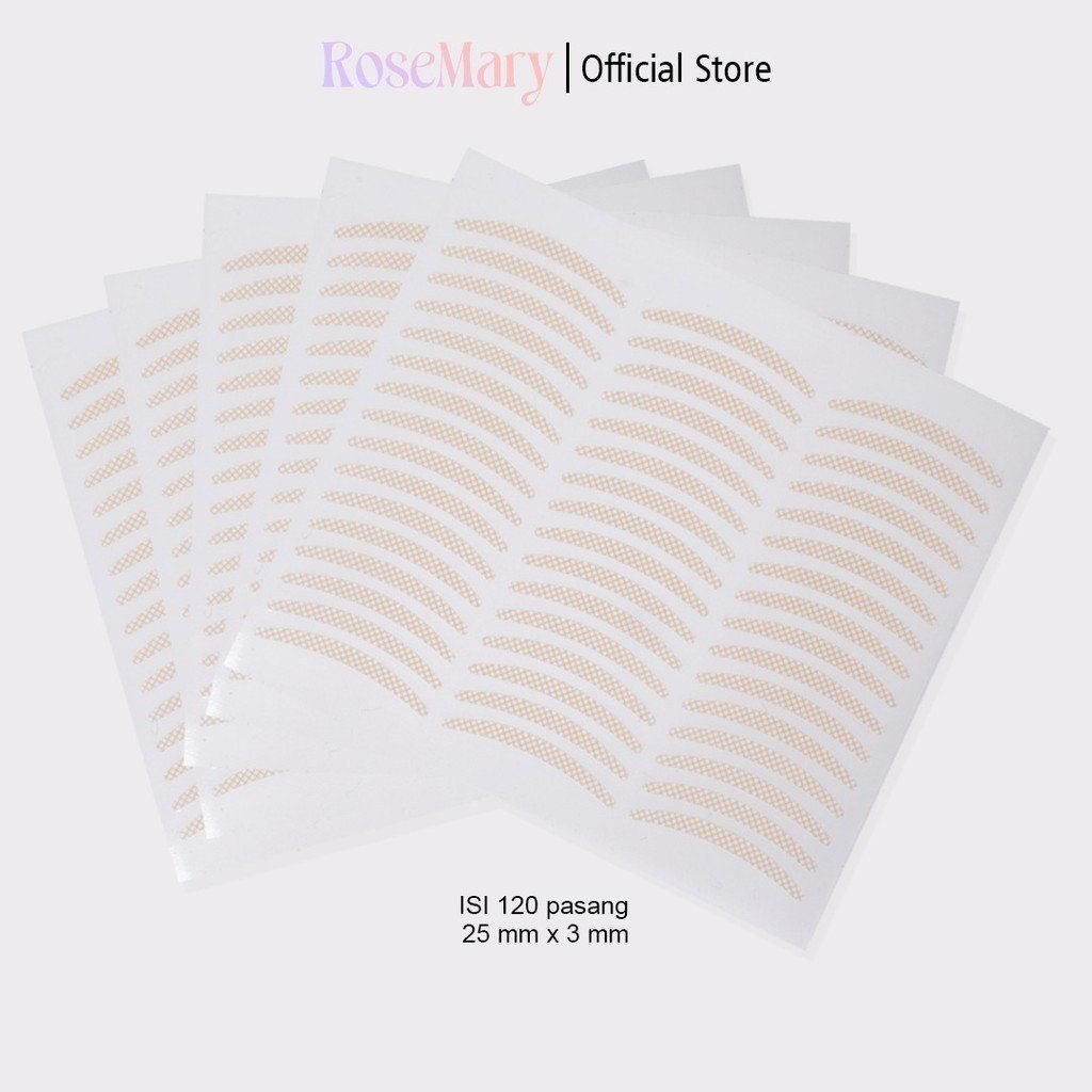 Rosemary Eyelid Tape Scoot Mata Isi 120 Pasang Lipatan Mata Scocth Mata Invisible Eyelid Tape LEM STIKER KELOPAK SELOTIP - Gambar 9