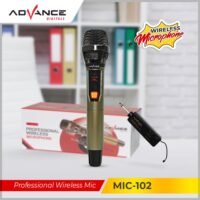 Advance MIC-102 / MIC102 Mic Profesional Wireless Microphone Garansi Resmi 1 Tahun