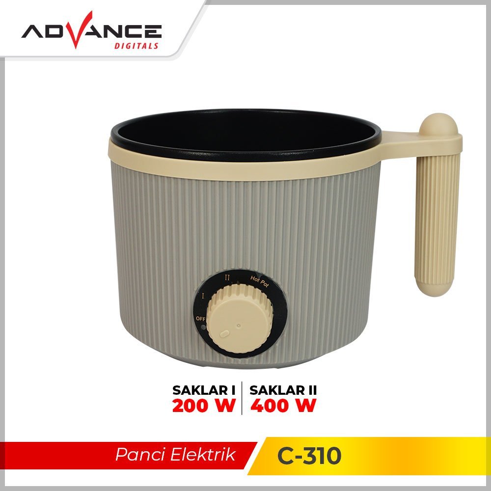 Advance C-310 Panci Listrik Elektrik Multifungsi Warmer Steamer Cooker - Gambar 3