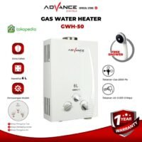 Water Heater Advance GWH50 Gas Pemanas Air Kamar Mandi Gas