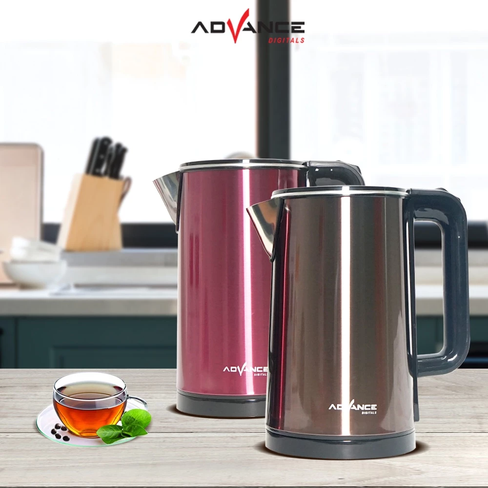 KETEL/ TEKO LISTRIK ADVANCE AK-185 KAPASITAS 1.8 LITER PEMANAS AIR STAINLESS STEEL 304 - Gambar 2