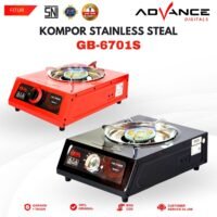 Kompor Gas 1 Tungku Advance GB-6701S Pematic Magnetic Anti Karat Dan Tahan Panas Garansi 1 Tahun