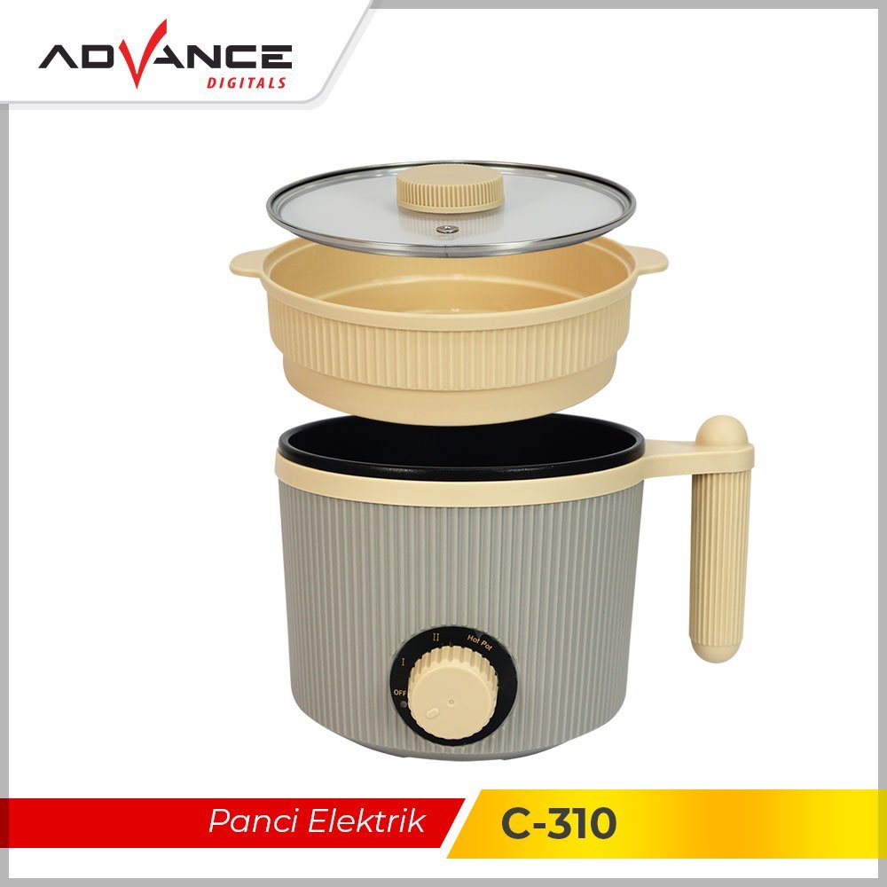 Advance C-310 Panci Listrik Elektrik Multifungsi Warmer Steamer Cooker - Gambar 4