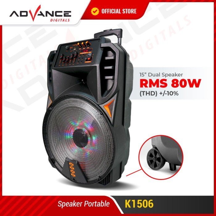 Advance k1506 Speaker Meeting Bluetooth Salon Aktif 15" Gratis Mic - Gambar 3