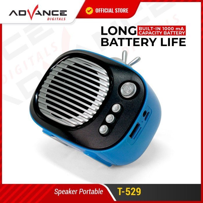 Advance T529 Speaker Advance Retro Desain Portable Wireless - Gambar 2