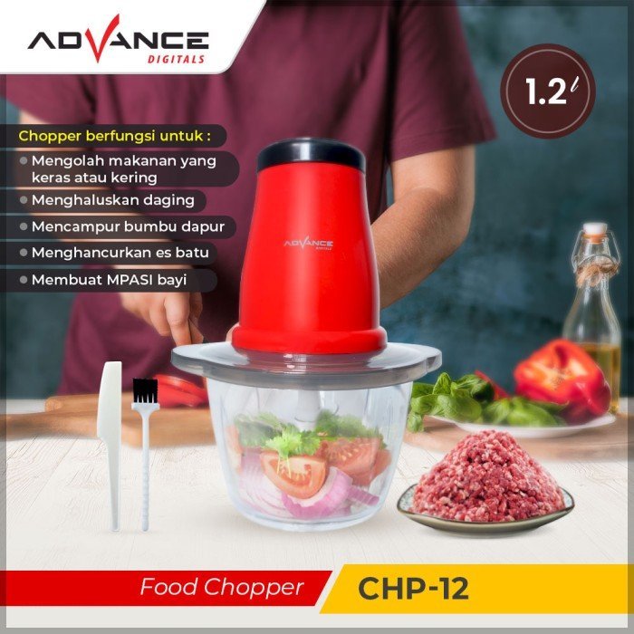 ADVANCE CHP-12 Food Grade Chopper Processor Penggiling Daging Sayur - Gambar 2