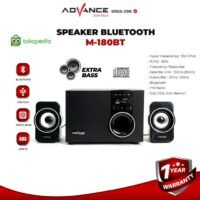 Advance M108BT Multimedia Speaker with Subwoofer System Garansi Resm