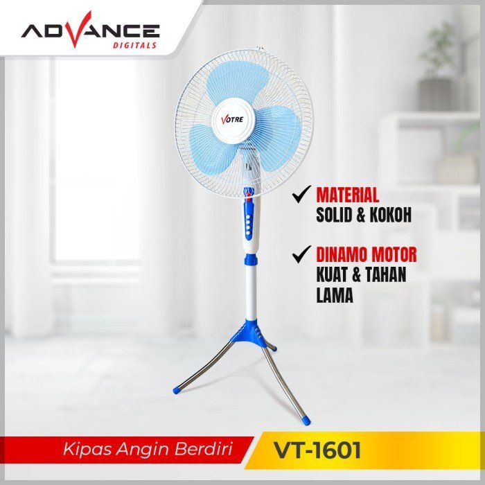 Kipas Angin Advance Stand Fan Votre VT-1601 Garansi 1 Tahun - Gambar 5