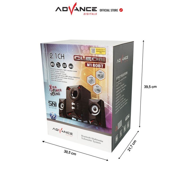 Advance Speaker Bluetooth M180BT CLEON|Garansi resmi advance 1 Tahun| - Gambar 4
