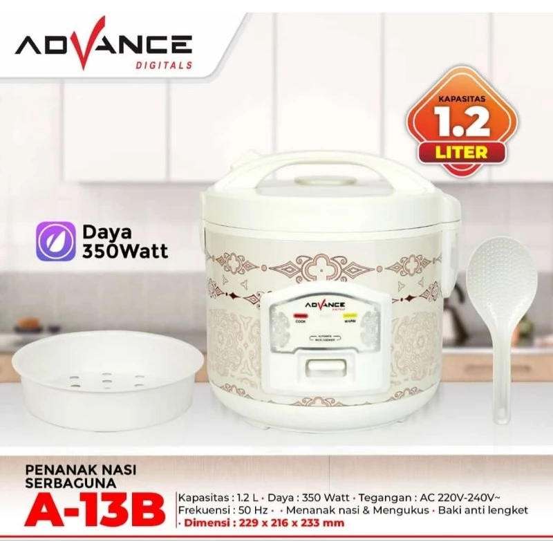 RICE COOKER ADVANCE A-13A/B - Gambar 3