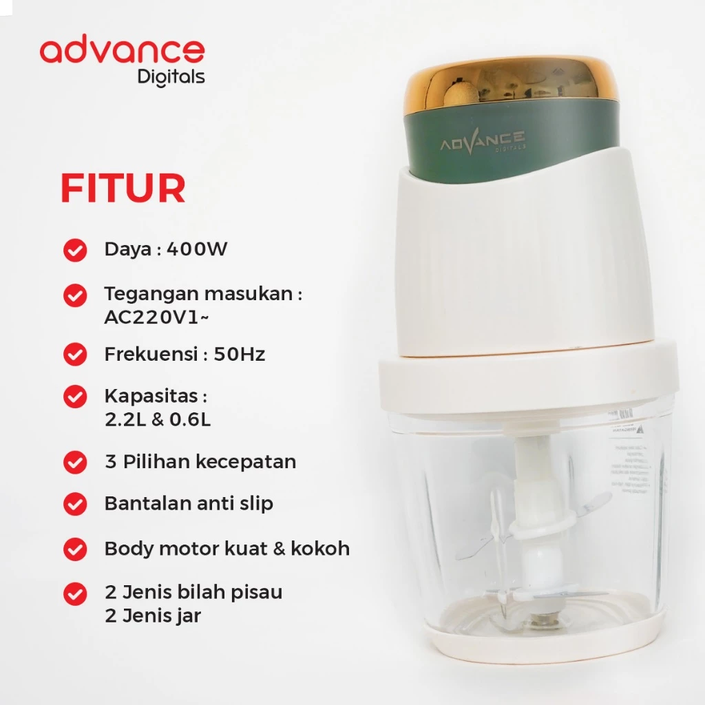 FOOD CHOPPER ADVANCE CHP-18A - Gambar 4