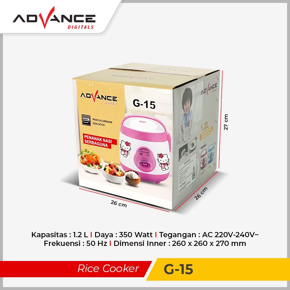 RICE COOKER ADVANCE G-15A/B - Gambar 2