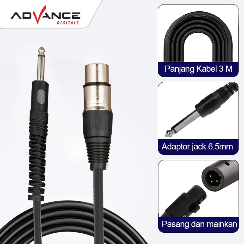 ADVANCE MIC KABEL MIC-909 BLUE - Gambar 5