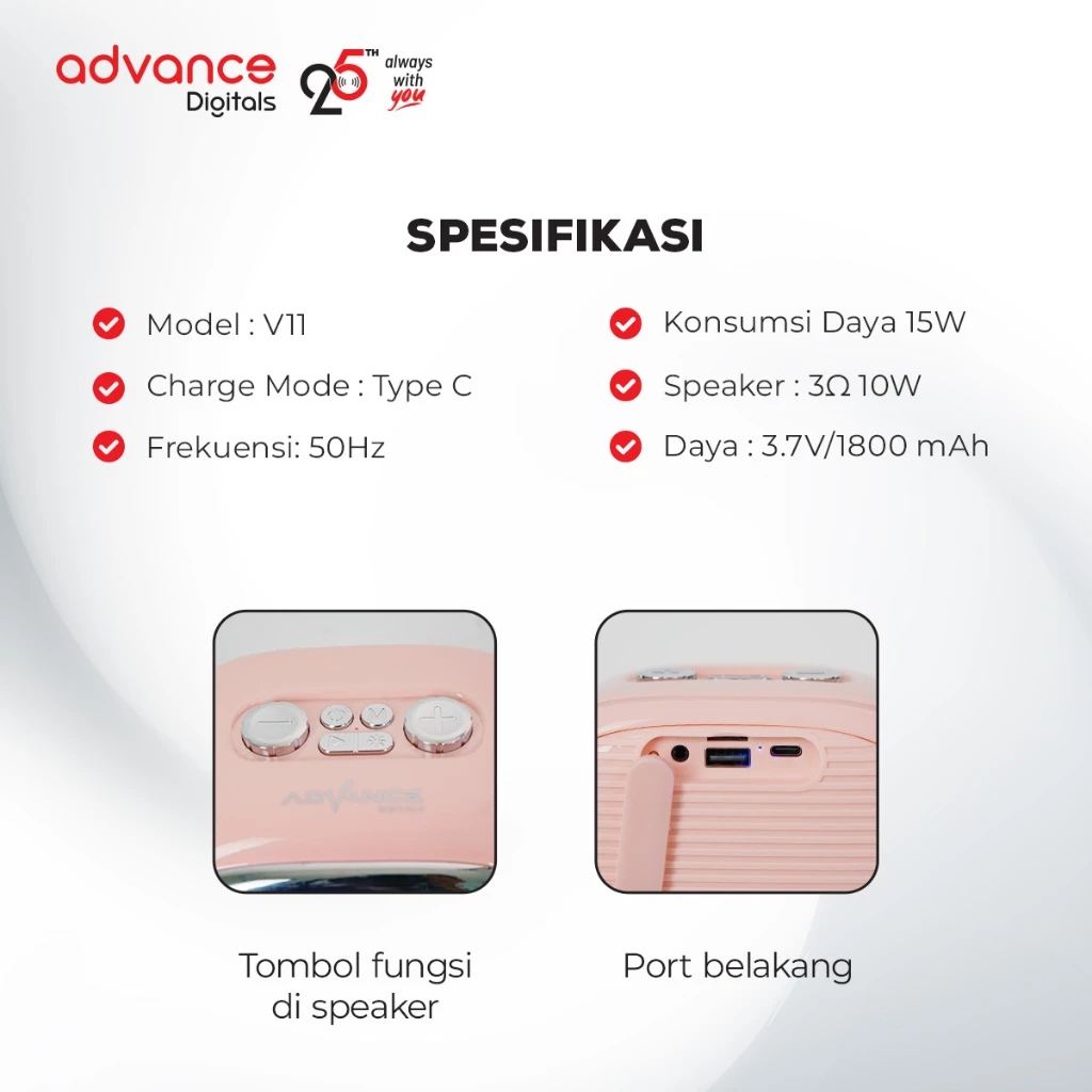 SPEAKER ADVANCE V11 - Gambar 8