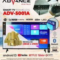 Advance TV LED Android 50 Inch ADV-5001A / ADV5001A Smart TV Frameless