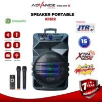 Advance K1512 Speaker Meeting Bluetooth Salon Aktif 15" Gratis 2 Mic K