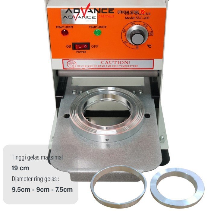 Sealing Machine Advance SLC-200 Cup Sealer mesin press gelas plastik - Gambar 3