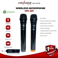 Advance MIC-201 Dua Microphone Wireless Professsional Mic Karaoke
