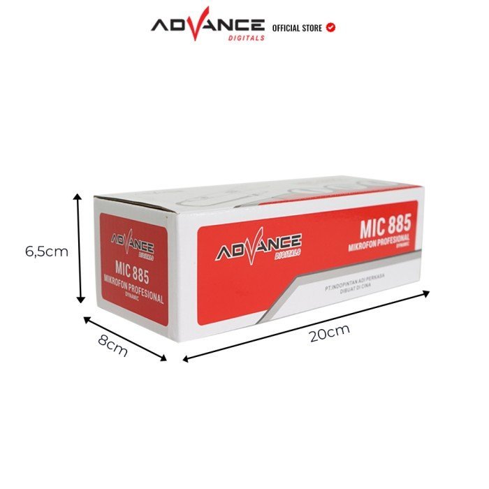 Advance MIC-885 Single Profesional Dynamic Microphone Speaker Kabel - Gambar 5