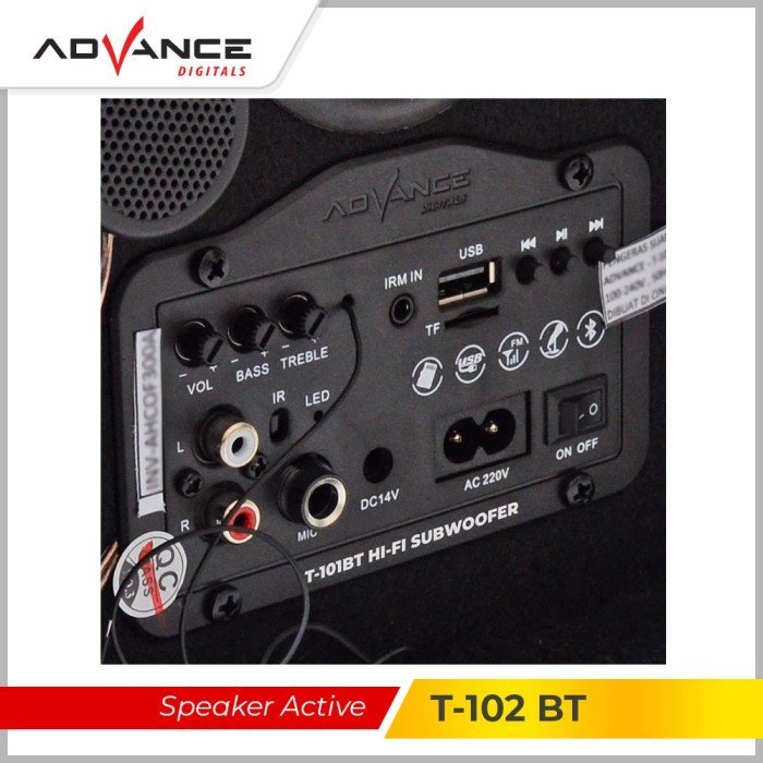 Advance T102 BT / T102BT Speaker With Subwoofer System + Bluetooth Speaker - Gambar 5