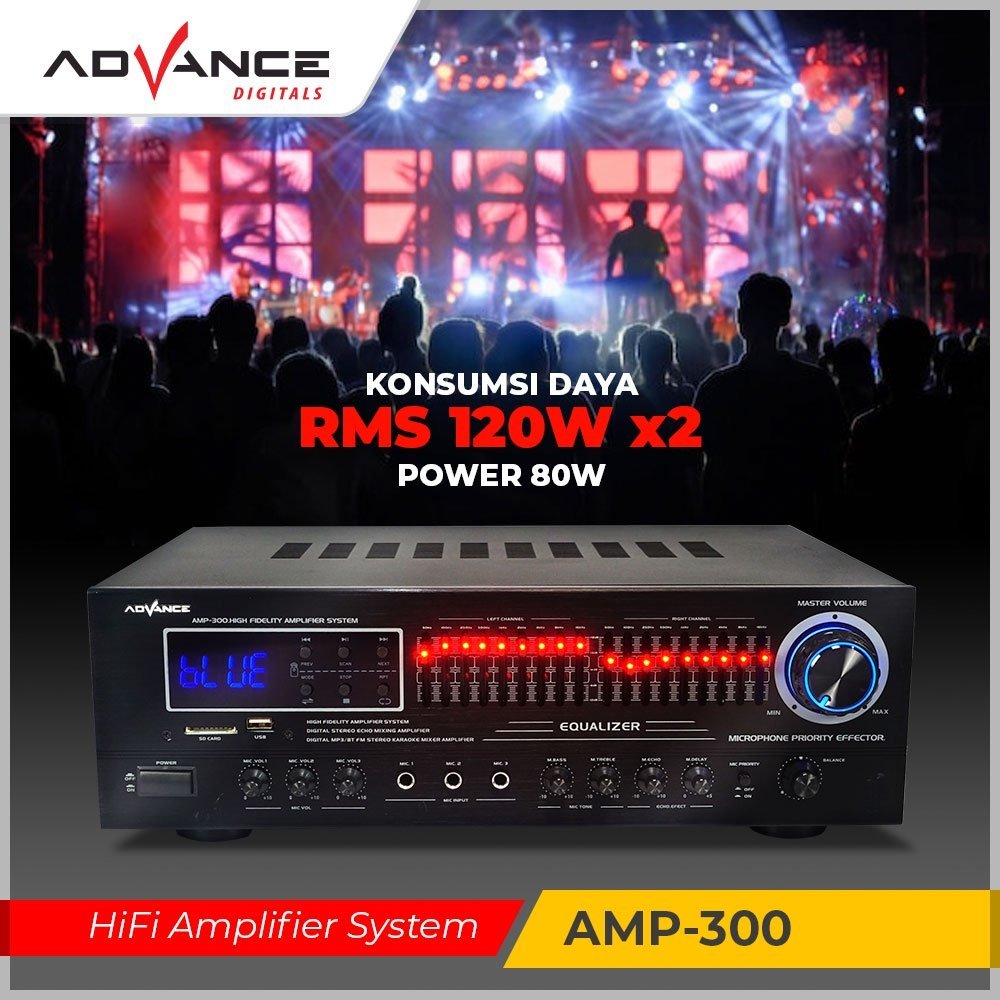 ADVANCE HIGH FIDELITY AMPLIFIER SYSTEM AMP-300 - Gambar 3