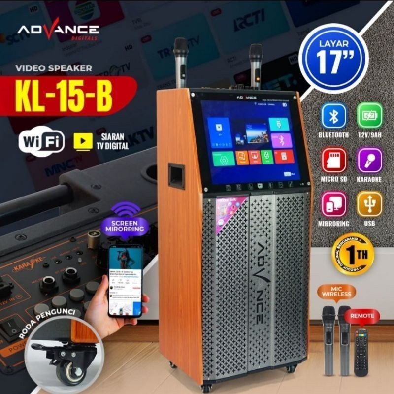 SPEAKER ADVANCE VIDEO KARAOKE KL-15-B - Gambar 2