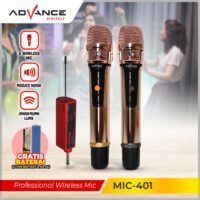 Advance MIC-401 Professional Wireless Microphone / Microphone Duet Garansi Resmi 1 Tahun