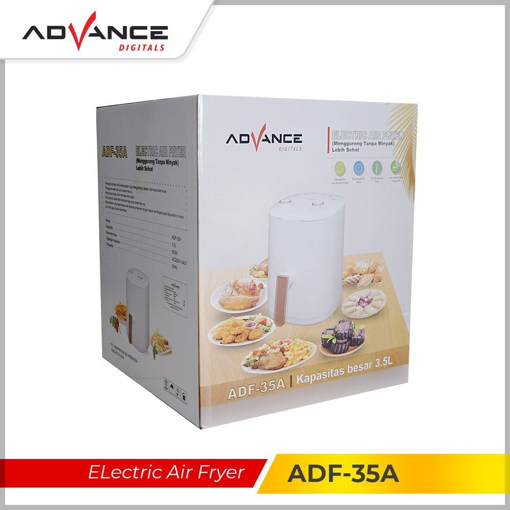 Advance Electric Air Fryer ADF35A / ADF 35A 3.5 Liter Menggoreng Tanpa Minyak - Gambar 6