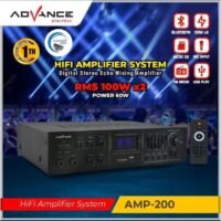 ADVANCE AMP-200 High Fidelity Amplifier Sound System Ampli Karaoke Equalizer Bluetooth Stereo Amplifier