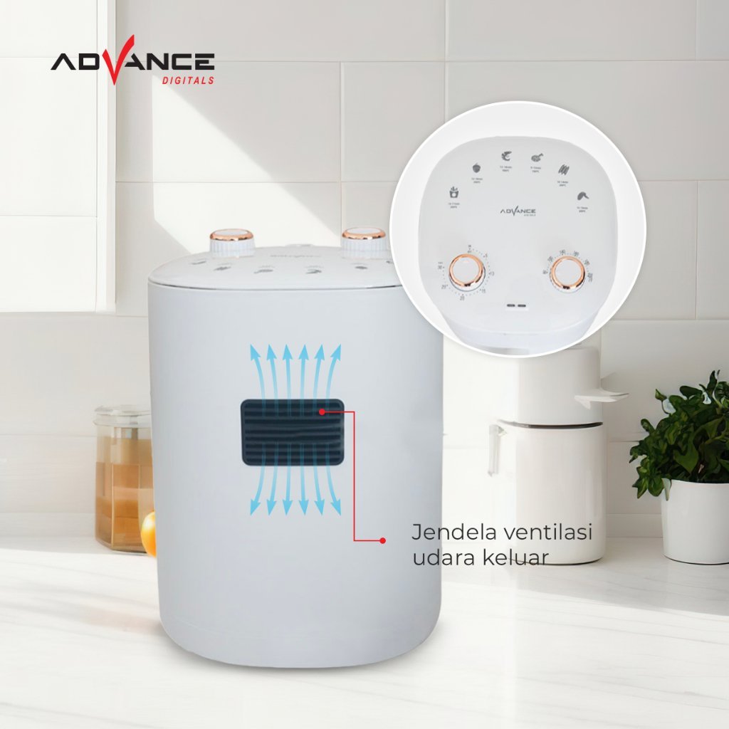 Advance Electric Air Fryer ADF35A / ADF 35A 3.5 Liter Menggoreng Tanpa Minyak - Gambar 4