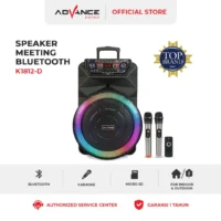 Advance K1812D Speaker Meeting Postable Full Bass Ukuran 18 inch FREE 2 Microphone Wireless Garansi Resmi 1 Tahun