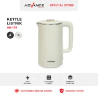 KETEL / TEKO LISTRIK ADVANCE AK-187 KAPASITAS 2 LITER STAINLESS STEEL GARANSI 1 TAHUN