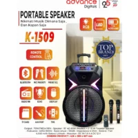Advance K1509 Speaker Bluetooth Speaker15 inch Dual Microphone Wireless Garansi Resmi 1 Tahun