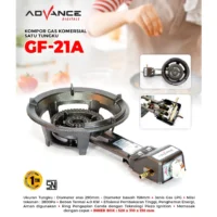 Advance GF-21A Kompor Gas Komersil 1 Tungku / Kompor Gas Api Seribu Diameter 290 mm Garansi 1 Tahun