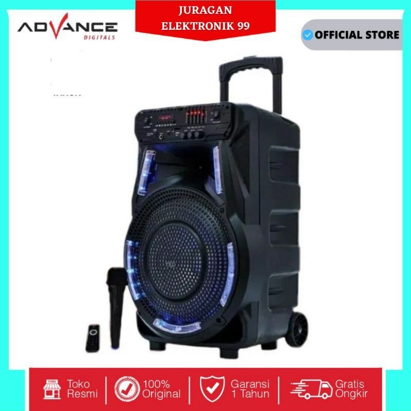 ADVANCE K1502 K 1502 Speaker Meeting Portable Bluetooth 15inch - Gambar 3