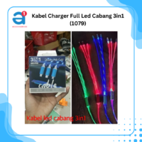 Kabel Charger Full Led Cabang 3in1 (1079)