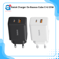 Batok Charger Os-Baseus Cube C+U 20W