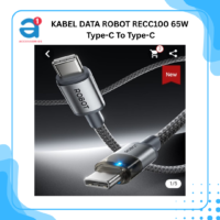 KABEL DATA ROBOT RECC100 65W Type-C To Type-C
