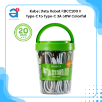 Kabel Data Robot RBCC100 II Type-C to Type-C 3A 60W Colorful