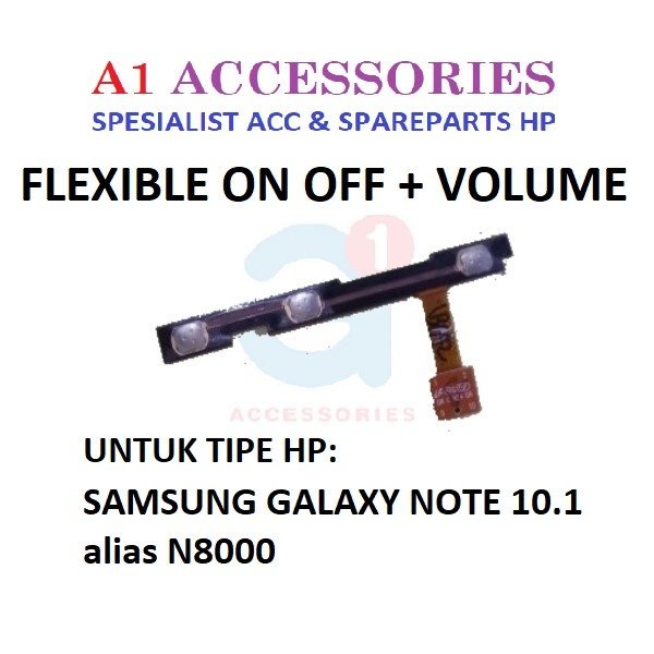 FLEXIBLE ON OFF VOLUME SAMSUNG N8000 GALAXY NOTE 10.1 FLEXIBEL POWER FLEKSIBEL