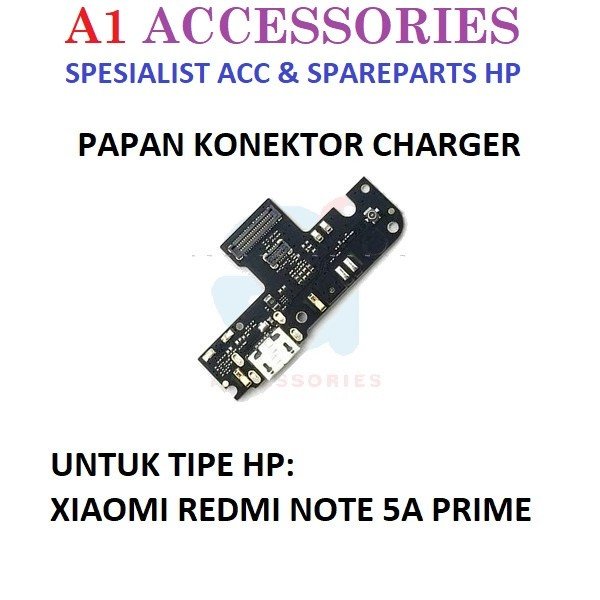 PAPAN CHARGER XIAOMI REDMI NOTE 5A PRIME FLEXIBLE PCB KONEKTOR CAS FLEXIBEL CONNECTOR TC FLEKSIBEL