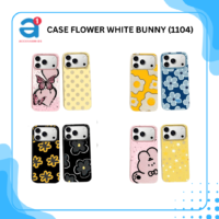 CASE FLOWER WHITE BUNNY (1104)