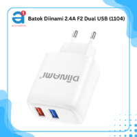 Batok Diinami 2.4A F2 Dual USB (1104)