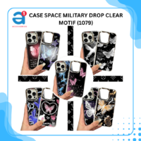 CASE SPACE MILITARY DROP CLEAR MOTIF (1079)