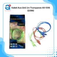 Kabel Aux 1in1 1m Transparan AV-006 (1086)