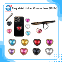 Ring Metal Holder Chrome Love (1012a)