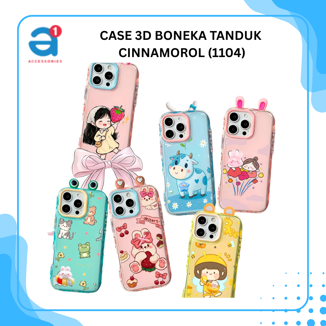 CASE 3D BONEKA TANDUK CINNAMOROL (1104)