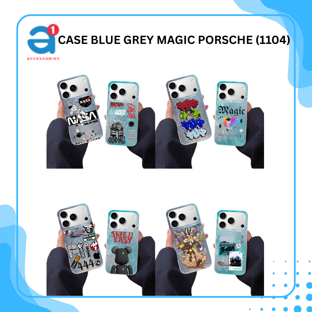 CASE BLUE GREY MAGIC PORSCHE (1104)