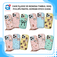CASE Py1032 3D BONEKA TIMBUL INSQ PHILIPS PASTEL KOREAN STICH (1104)